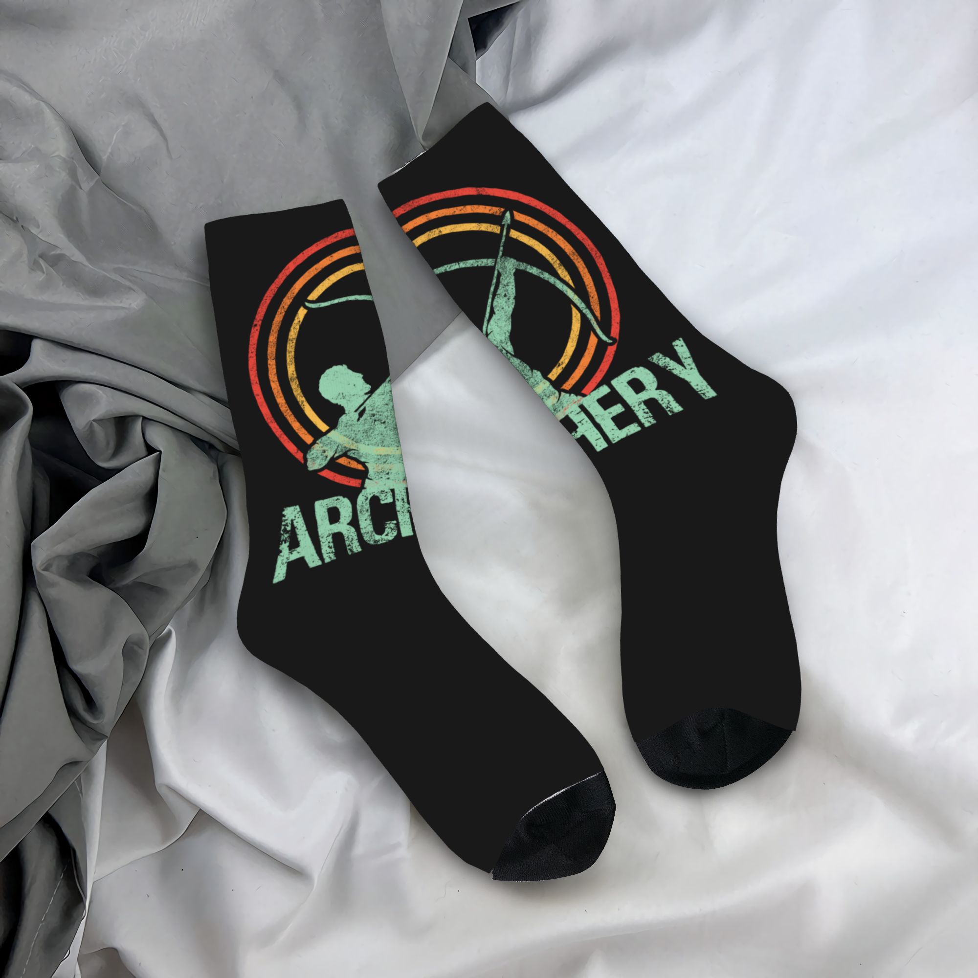 Dress Sock Men - جوارب رجالية مخصصة بتصميم القوس والسهم،