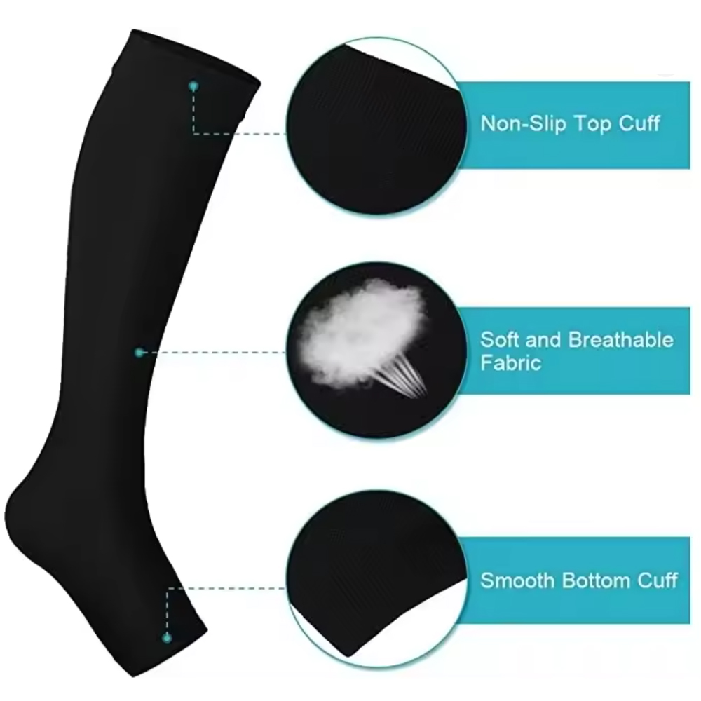 جوارب ضغط طبية للساق والربلة ل - مراجعة Compression Sock Medical وسعره