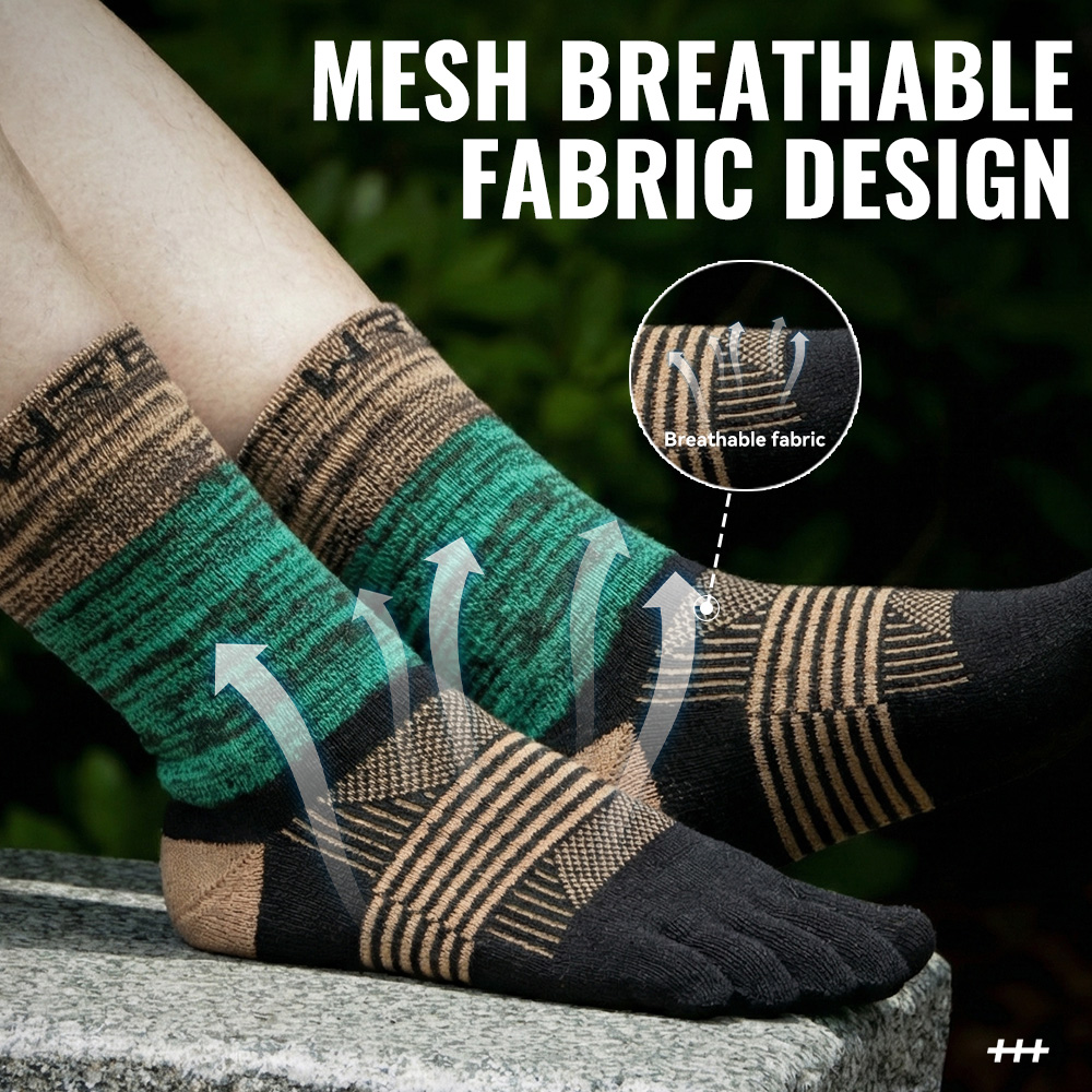 جوارب رياضية خفيفة الوزن بخمسة - مراجعة Wool Hiking Sock وسعره