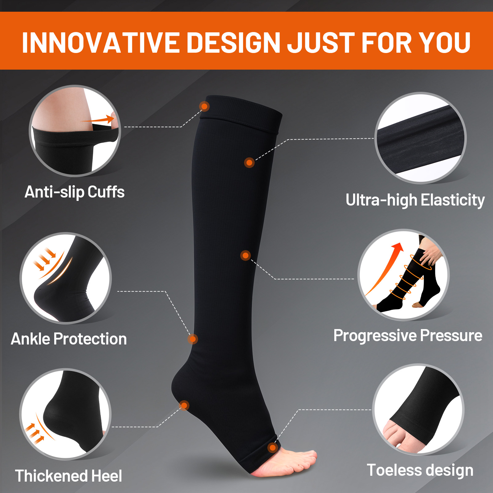 Cofoe جوارب ضغط S-XXL الطبية م - مراجعة Compression Sock Medical وسعره