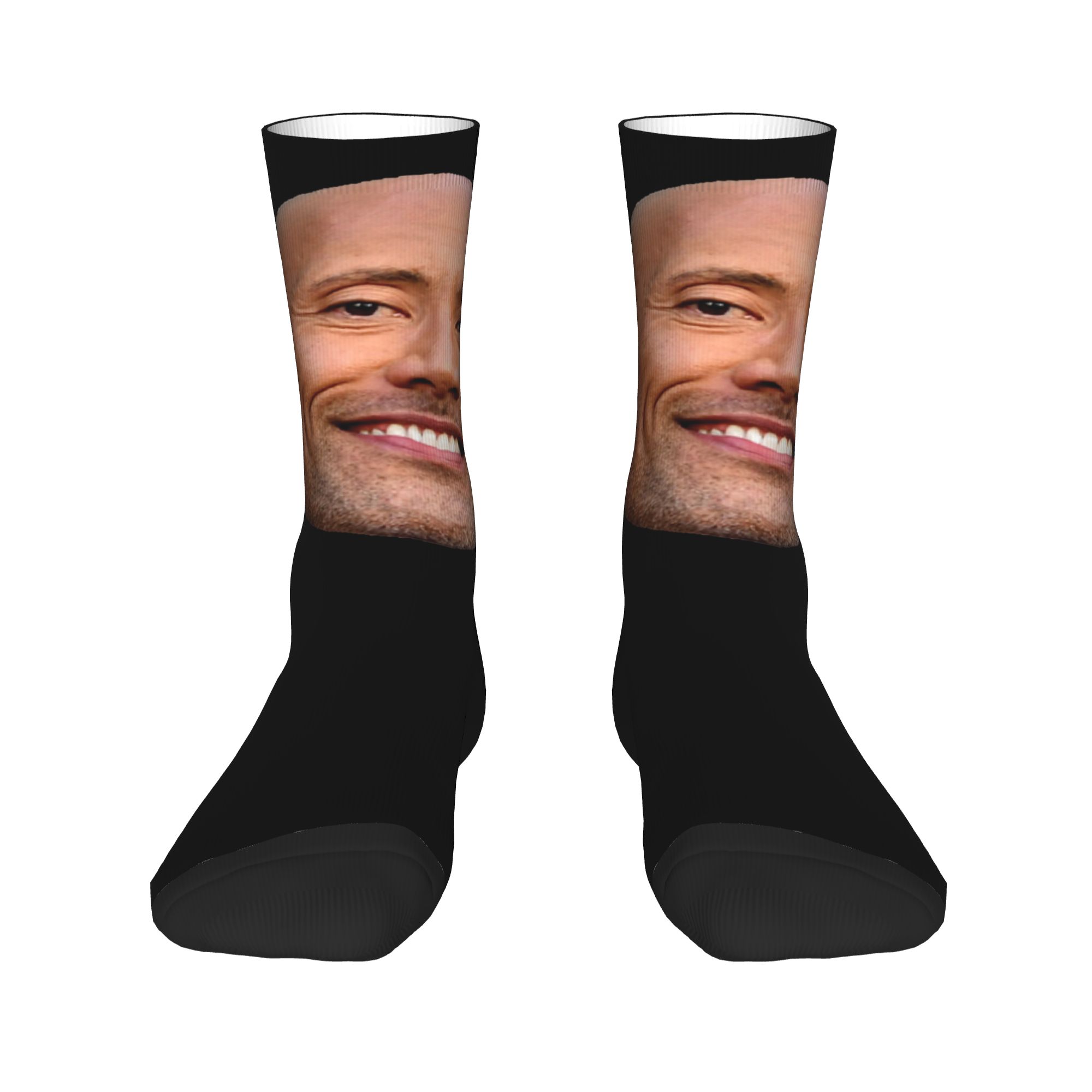 جوارب مخصصة بتصميم وجه دواين ذ - مراجعة Dress Sock Men وسعره