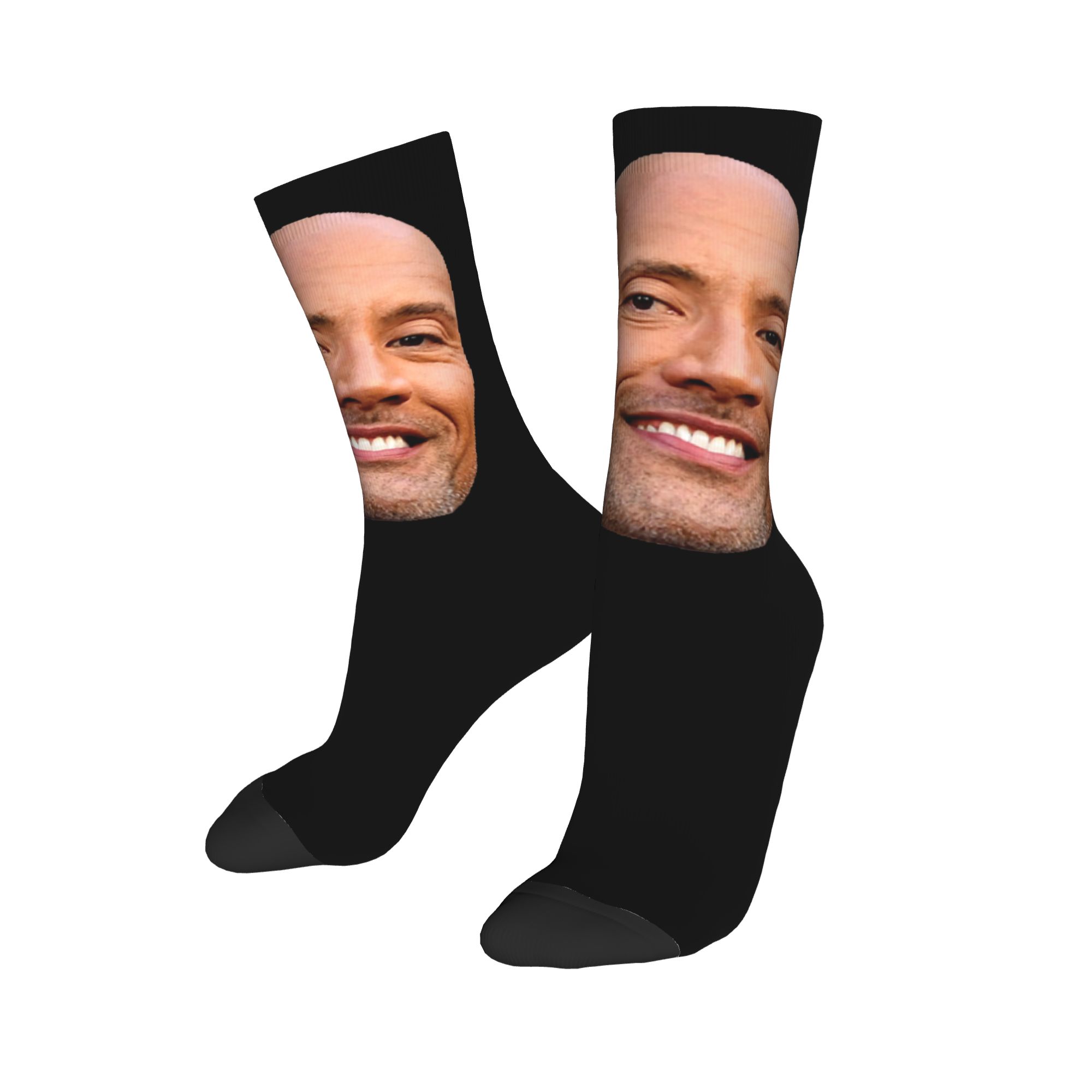جوارب مخصصة بتصميم وجه دواين ذ - مراجعة Dress Sock Men وسعره