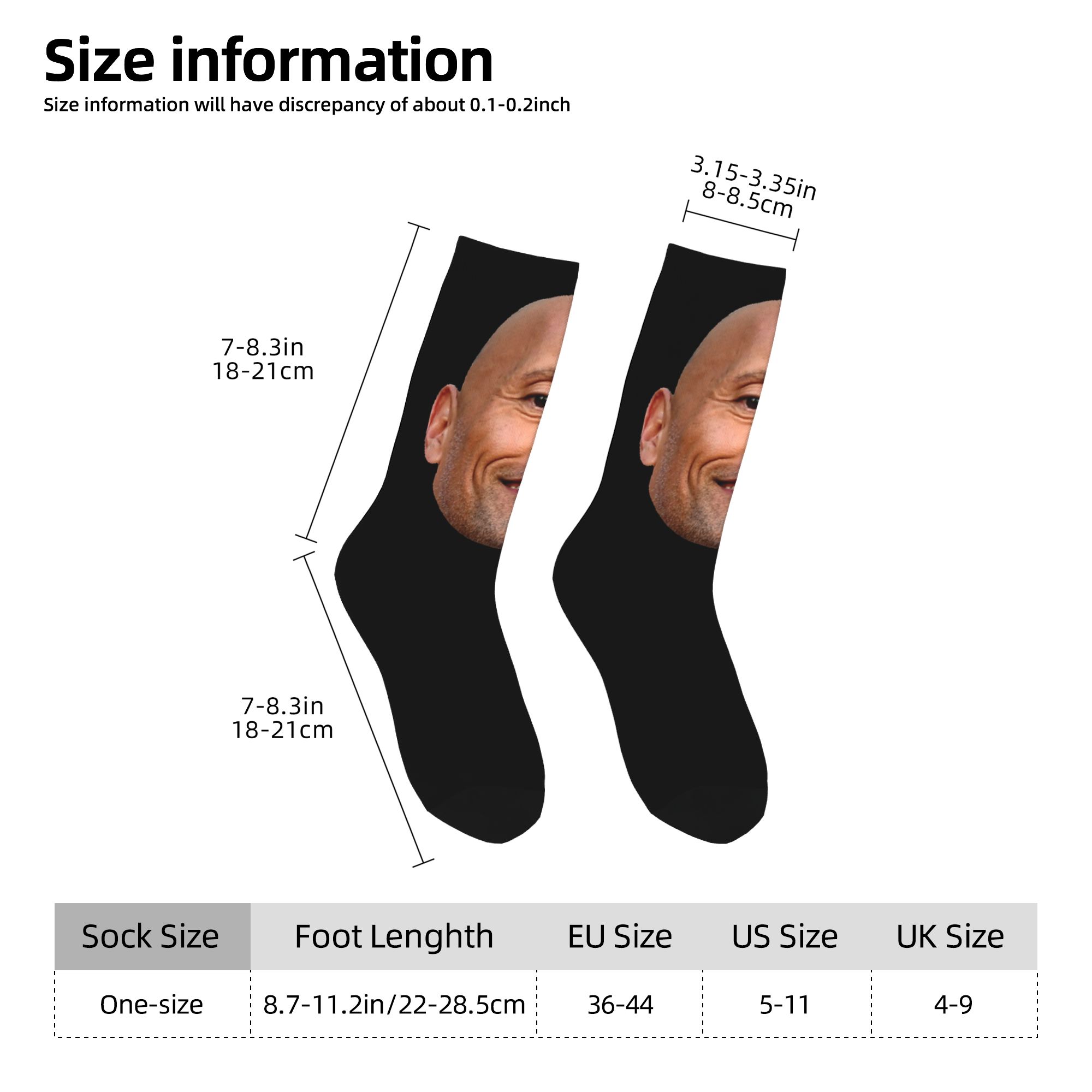 جوارب مخصصة بتصميم وجه دواين ذ - مراجعة Dress Sock Men وسعره