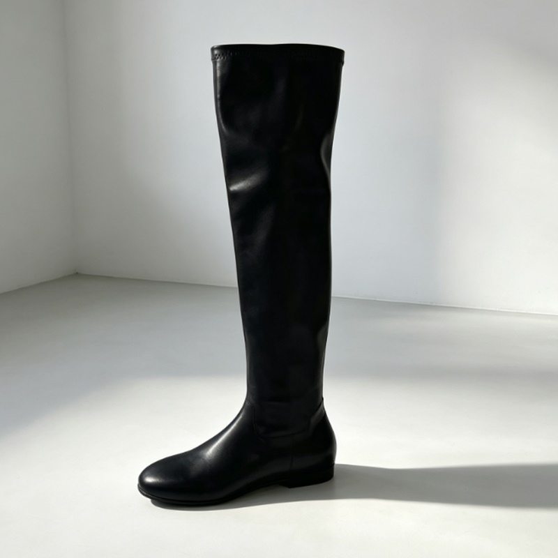 أحذية طويلة تصل إلى الفخذ من ا - مراجعة Boot Sock Slouchy وسعره
