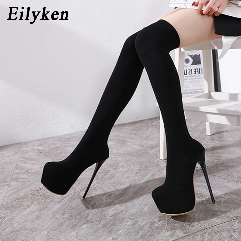 Eilyken 17 سنتيمتر منصة الكعوب - مراجعة Knee High Sock Women وسعره