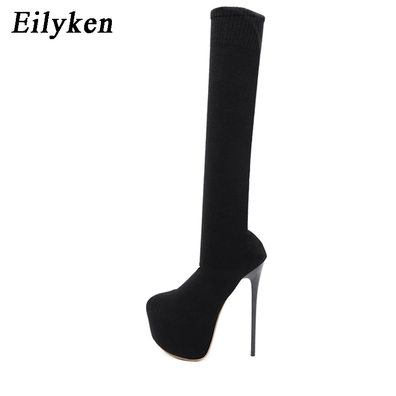 Eilyken 17 سنتيمتر منصة الكعوب - مراجعة Knee High Sock Women وسعره
