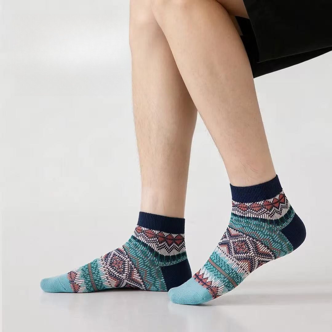 1/5 أزواج من الجوارب الرجالية  - مراجعة Ankle Sock Low Cut وسعره