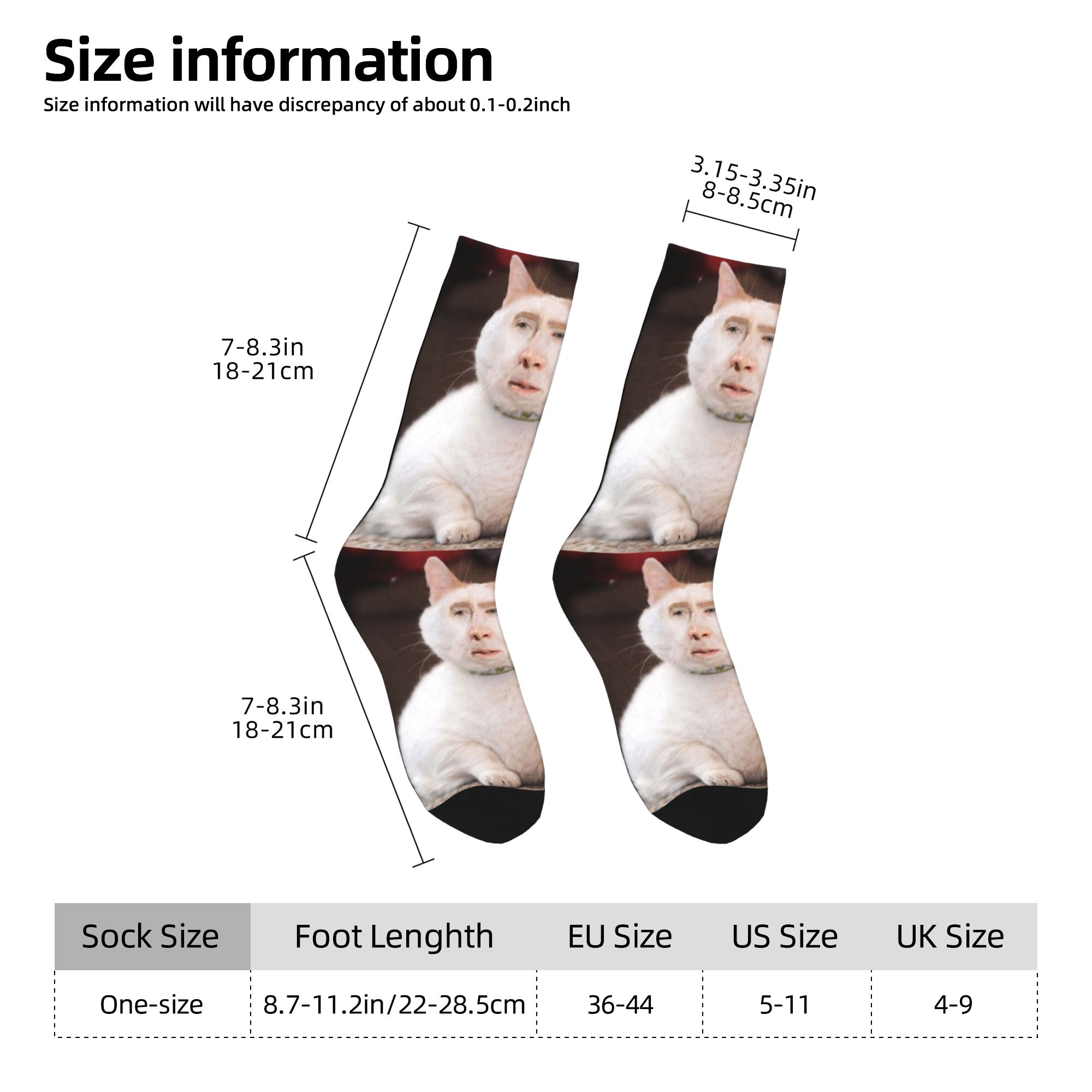 جوارب نيكولاس كيج كات ميم المخ - مراجعة Dress Sock Men وسعره